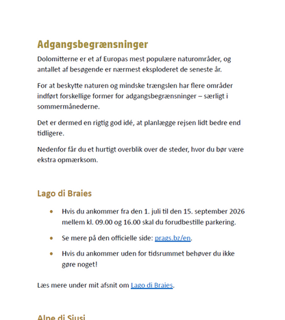 Dolomitterne: Rejseguide og Google Maps-Kort